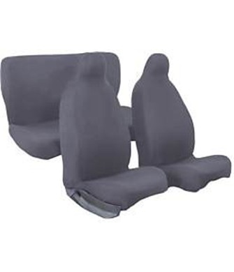 Seat Toledo Oto Koltuk Kılıfı Uyumlu Penye Full Araç Set Siyah (Gri)