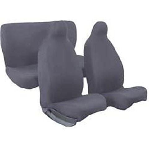 Seat Toledo Oto Koltuk Kılıfı Uyumlu Penye Full Araç Set Siyah (Gri)