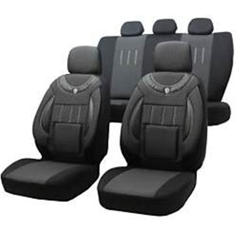 Fiat Egea Uyumlu Jakarlı Oto Koltuk Kılıfı (Füme-Siyah)