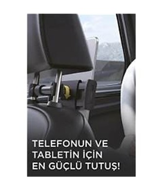 Başkenttekno Araç İçi Telefon Tablet Tutucu Ayarlanabilir Arka Koltuk Oto Aksesuarları Siyah Jx050