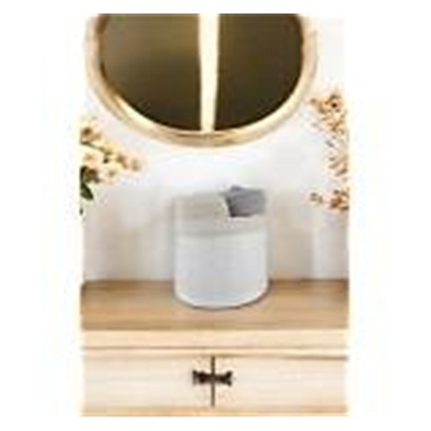 Digithome Bambu Çok Amaçlı Saklama Kutusu Düzenleyici Küçük Boy Organizer Beyaz 18 cm - Cl-6008-4 C1-1-121