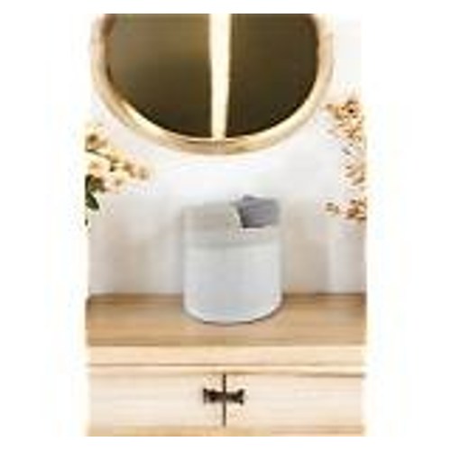 Digithome Bambu Çok Amaçlı Saklama Kutusu Düzenleyici Küçük Boy Organizer Beyaz 18 cm - Cl-6008-4 C1-1-121