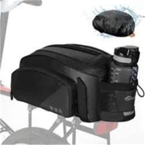 Toptrek Fahrradtaschen Für Gepäckträger, 12L Gepäckträgertasche, Wasserdicht & Reflektierend Fahrradtasche Gepäckträger Hinten, Multifunktionale 3-In-1 Gepäckträgertaschen Mit Regenschutz