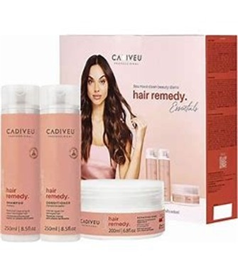 Cadiveu Essentials Hair Remedy Onarıcı Şampuan 250 Ml + Saç Kremi Maskesi 200 Bakım Seti