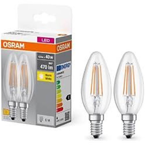 Osram LED Flament 4W Sarı Işık E27 2'Li Paket