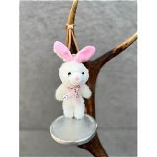 Oto Koku, Araç Kokusu, Premium Limon Kokulu, Peluş Tavşan, Araç Hediyelik Kalıcı Koku (Beyaz-Pembe)