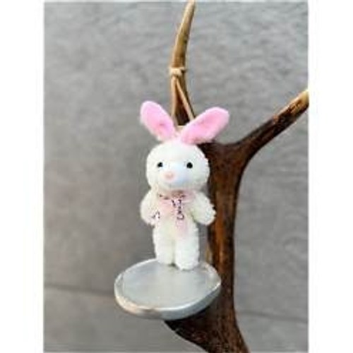 Menekşeli Oto Kokusu, Araç Kokusu, Premium Özel Kalıcılık, Peluş Tavşan, Araç Hediyelik Kalıcı Koku (Beyaz-Pembe)